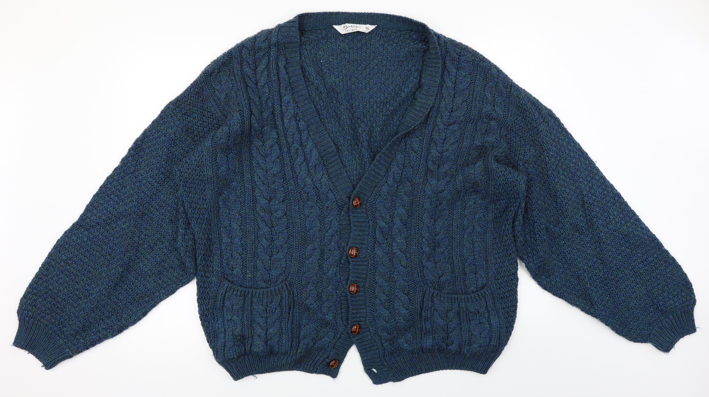 Berkertex  Mens Blue   Cardigan Jumper Size XL