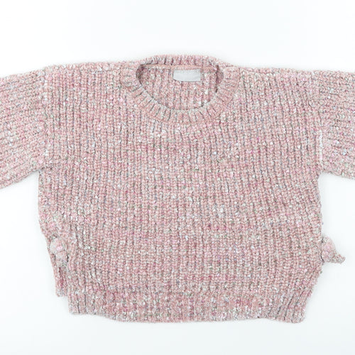 Matalan  Girls Pink   Pullover Jumper Size 11 Years