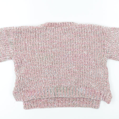 Matalan  Girls Pink   Pullover Jumper Size 11 Years