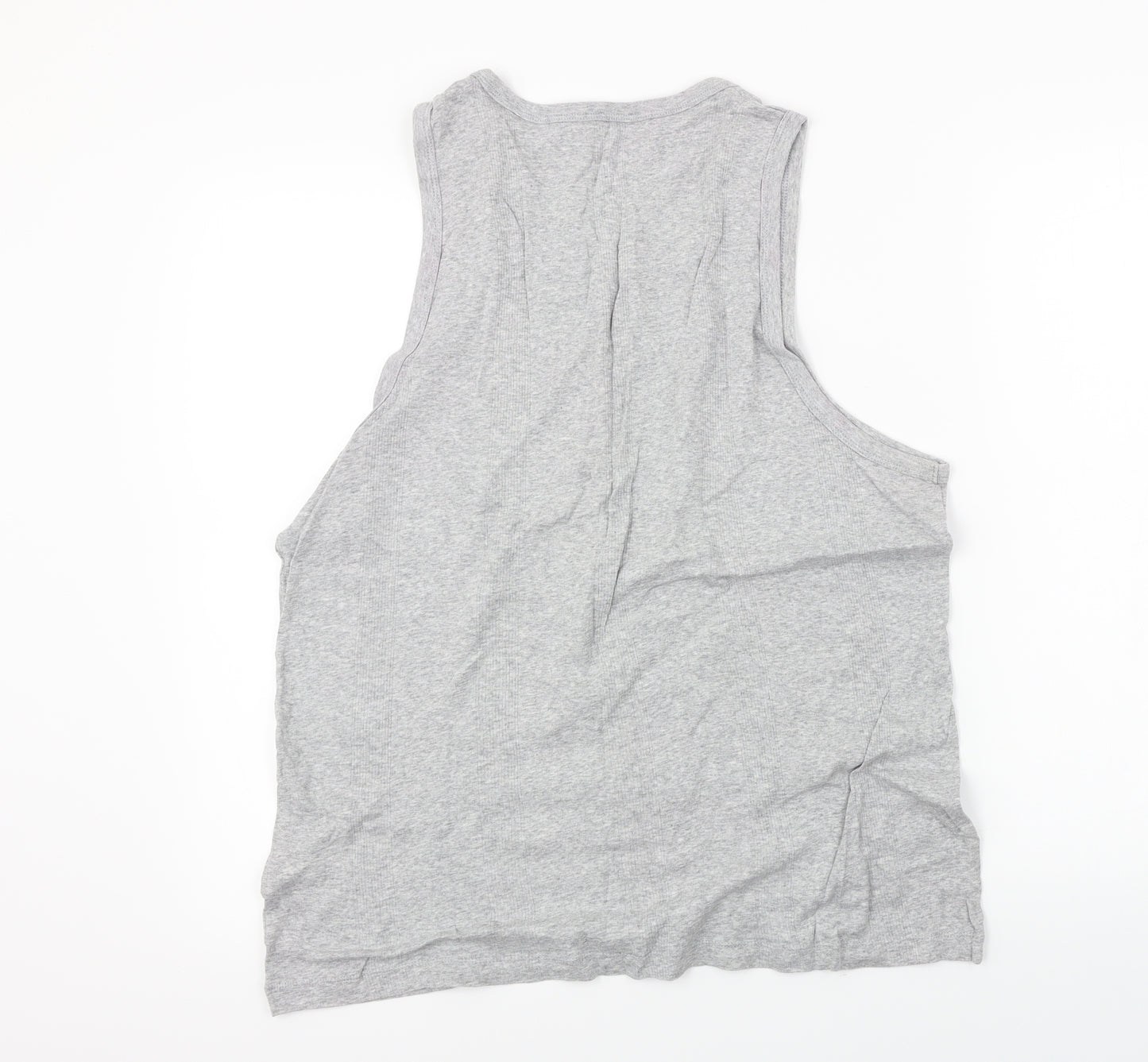 cotton suppliers Womens Grey   Basic Tank Size 2XL