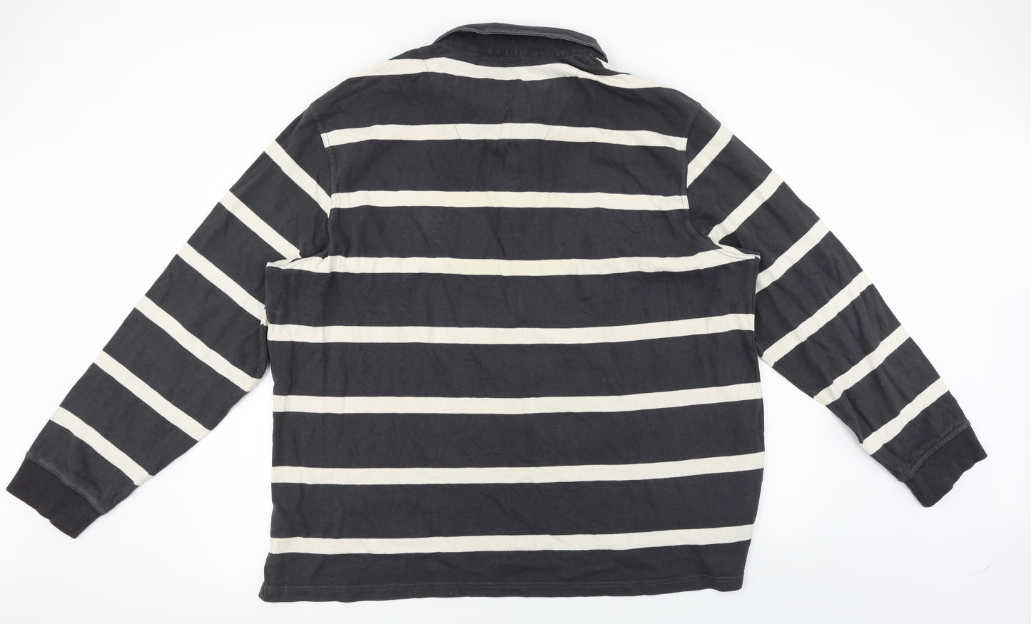 TU Mens Brown Striped   Polo Size 2XL