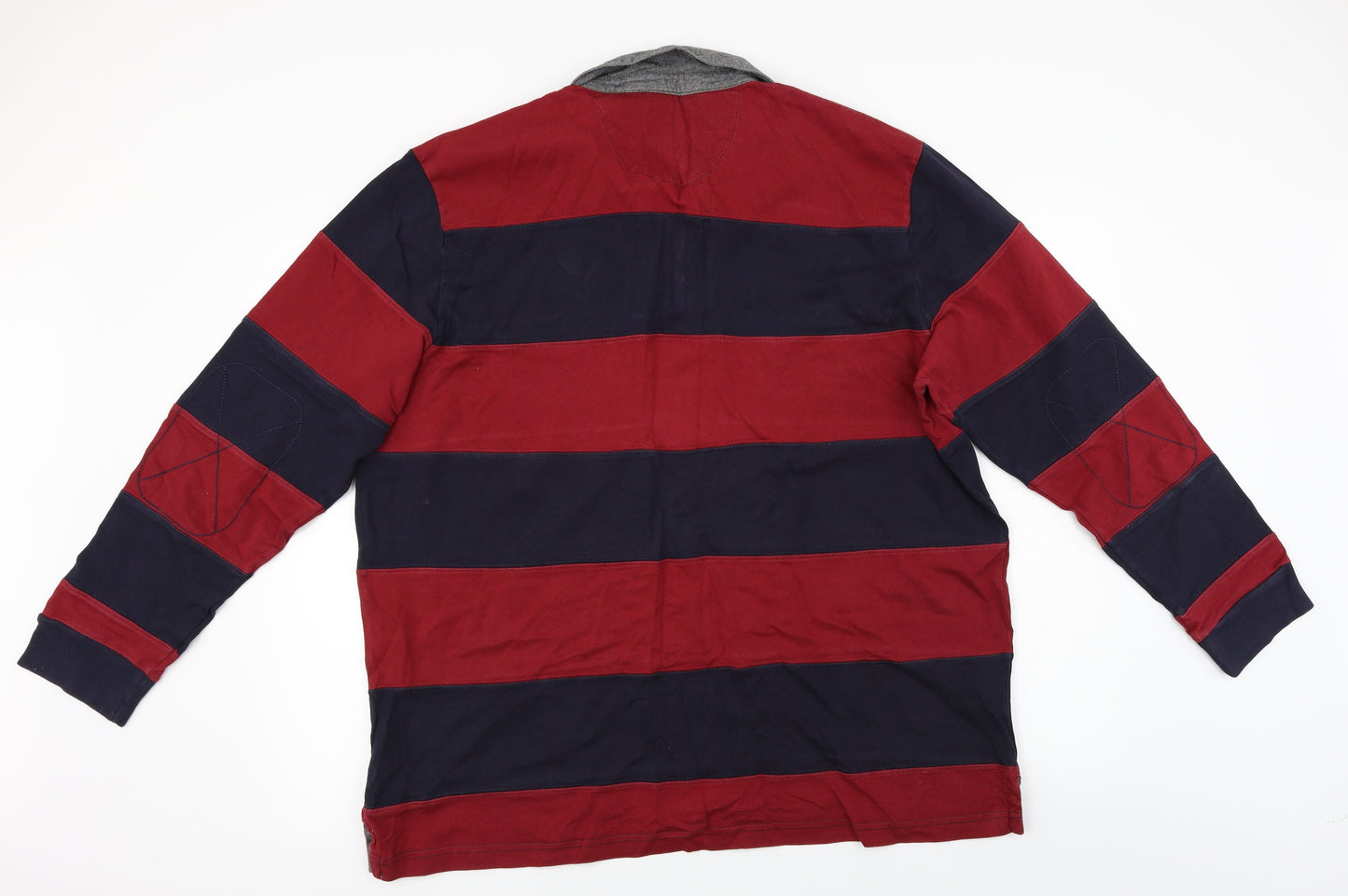 Marks and Spencer  Mens Red Striped   Polo Size XL