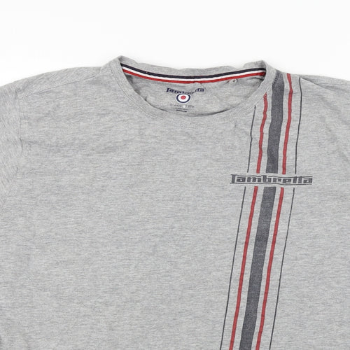 Lambretta  Mens Grey    T-Shirt Size M