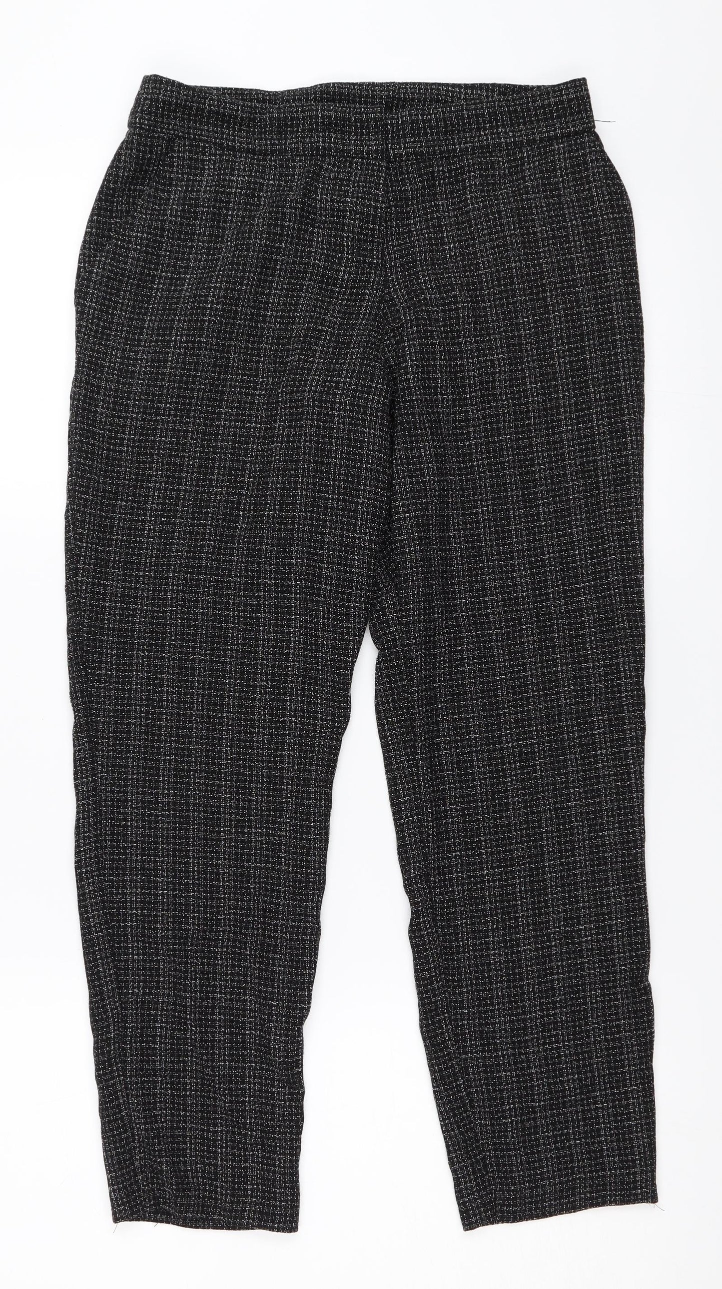 Dorothy Perkins Womens Black   Capri Trousers Size 6 L24 in
