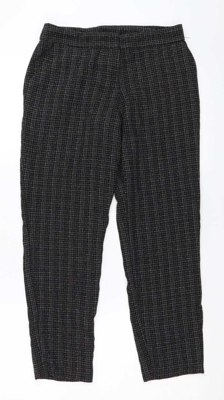 Dorothy Perkins Womens Black Capri Trousers Size 6 L24 in