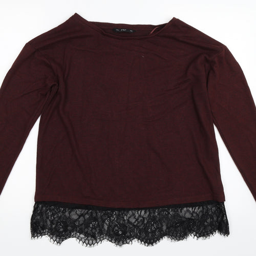 F&F Womens Red   Pullover Jumper Size 10