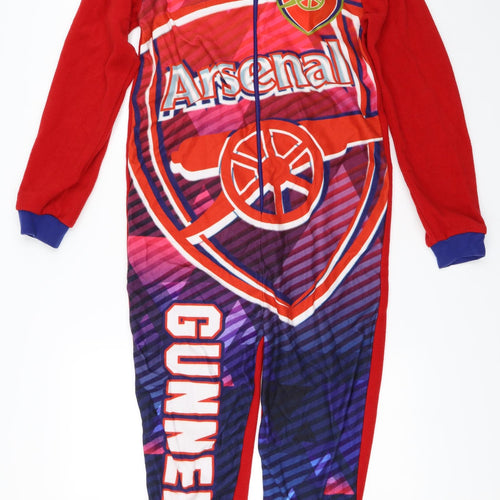 Arsenal Boys Red Solid   One Piece Size 12-13 Years  - Arsenal FC Onesie