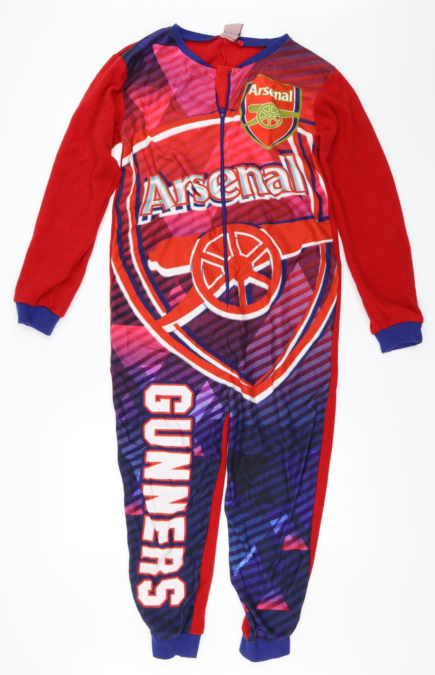 Arsenal Boys Red Solid   One Piece Size 12-13 Years  - Arsenal FC Onesie