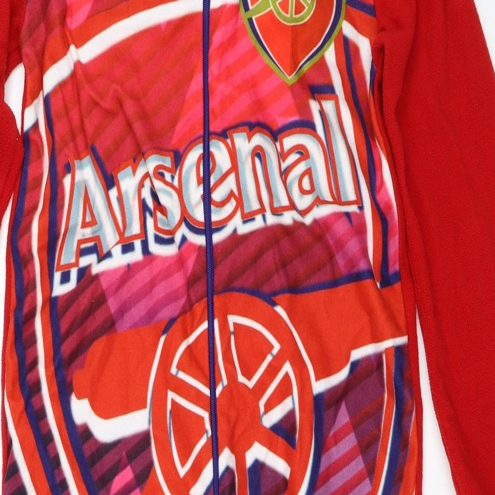 Arsenal Boys Red Solid   One Piece Size 12-13 Years  - Arsenal FC Onesie