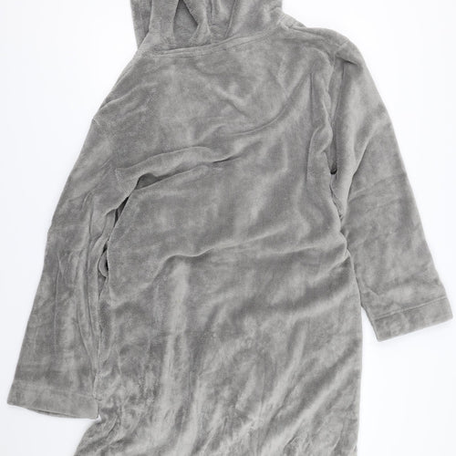 Cedar Wood State Mens Grey Solid   Robe Size S  - dressing gown