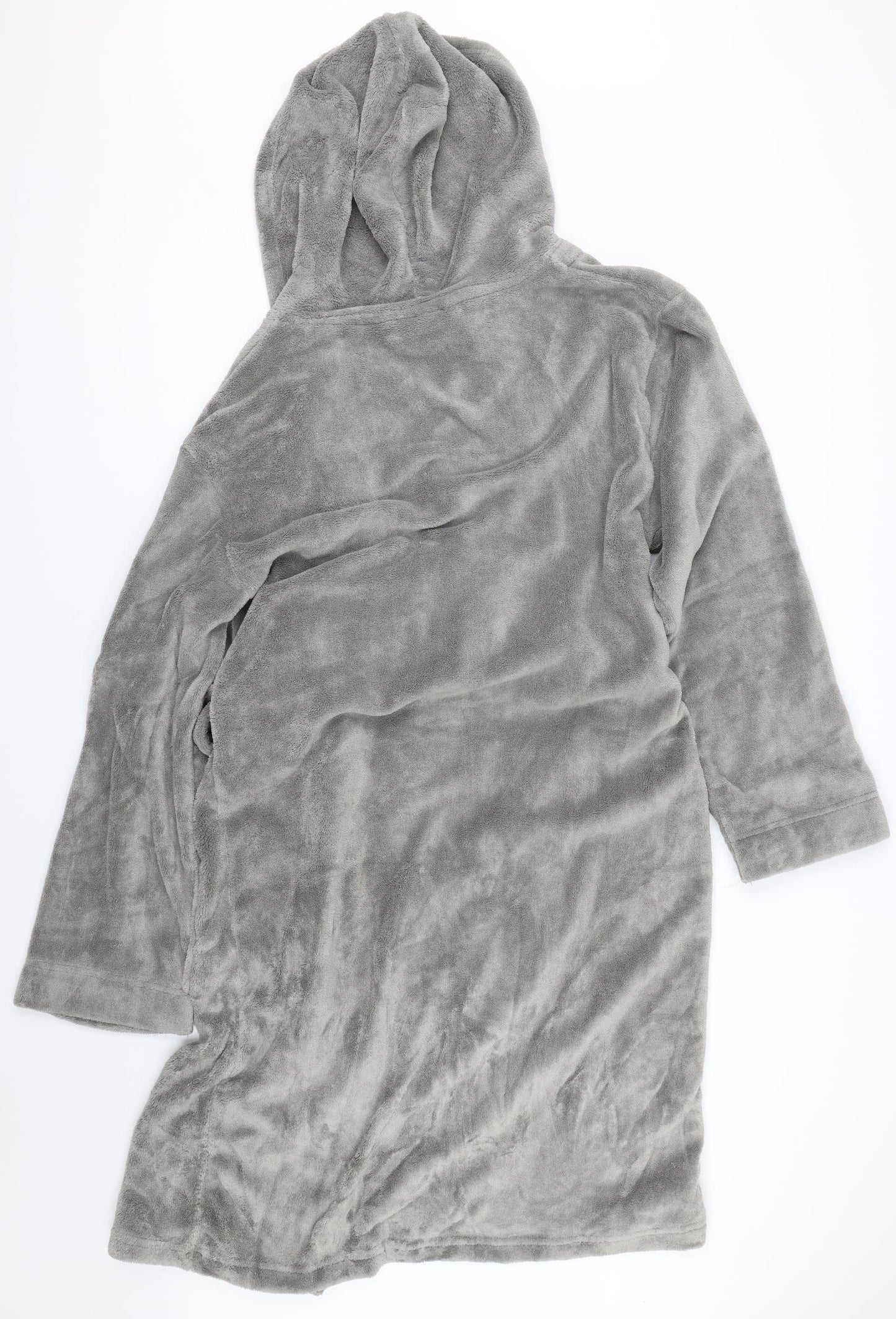 Cedar Wood State Mens Grey Solid   Robe Size S  - dressing gown