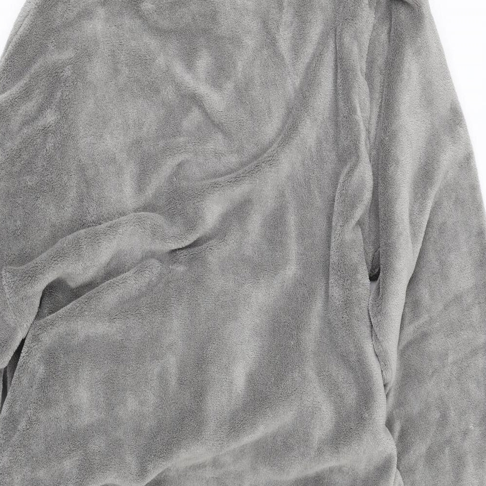 Cedar Wood State Mens Grey Solid   Robe Size S  - dressing gown