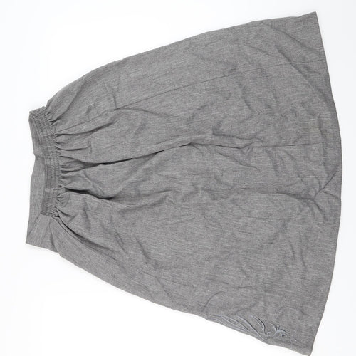 Preworn Womens Grey   Flare Skirt Size 12