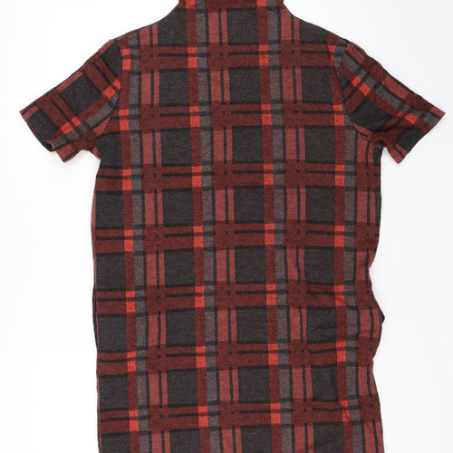 Select Womens Red Check  Mini  Size 10