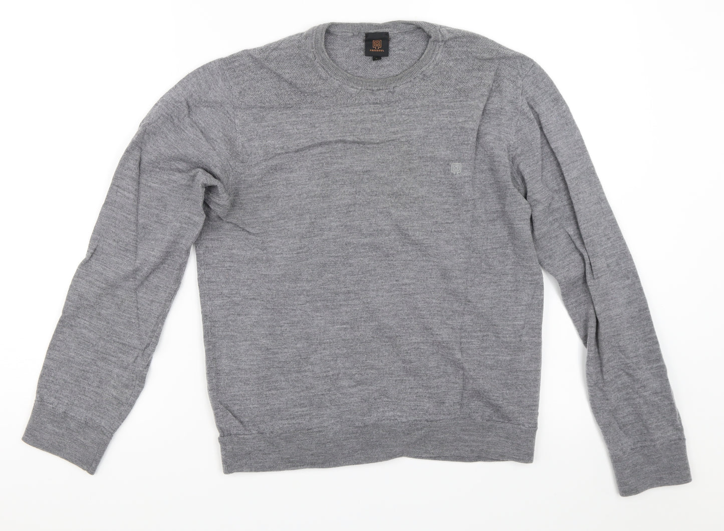 Freesoul Womens Grey   Pullover Jumper Size S
