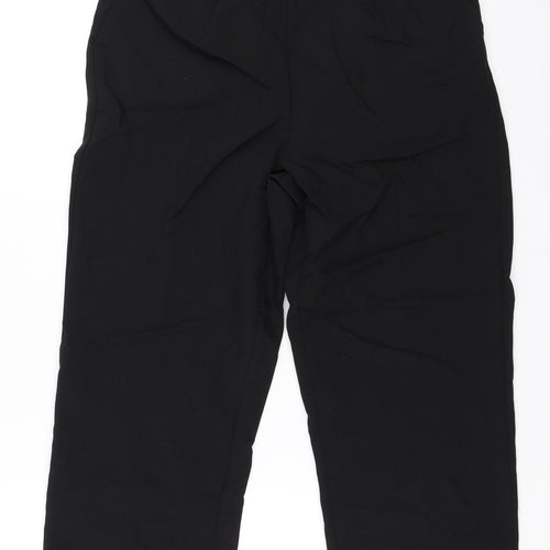 Bm Collection Womens Black   Cropped Trousers Size 10 L23 in