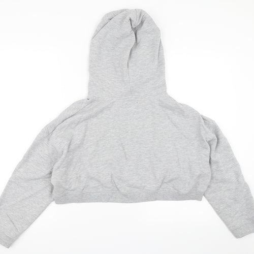 Bikbok Womens Grey   Pullover Hoodie Size M  - cropped hoodie