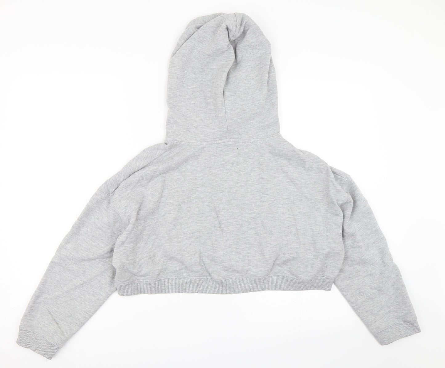 Bikbok Womens Grey   Pullover Hoodie Size M  - cropped hoodie