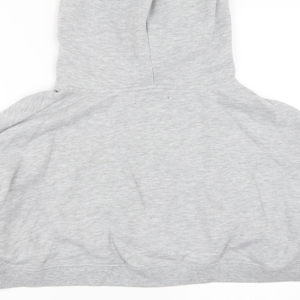 Bikbok Womens Grey   Pullover Hoodie Size M  - cropped hoodie