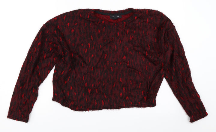 New Look Womens Red   Pullover Jumper Size S