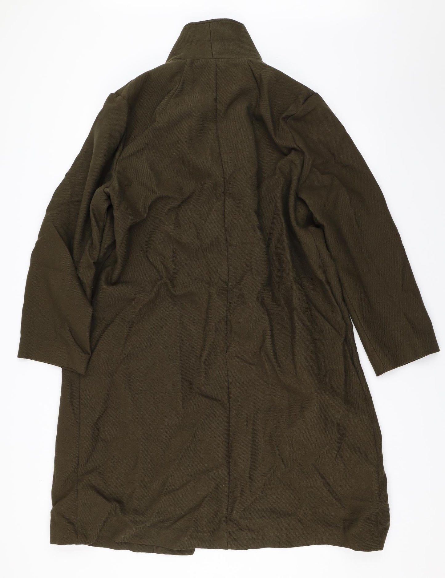 H&M Womens Green   Overcoat Coat Size 18