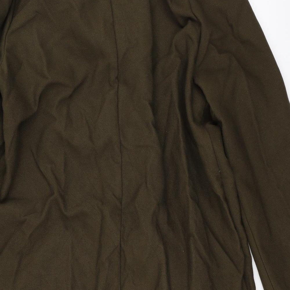 H&M Womens Green   Overcoat Coat Size 18