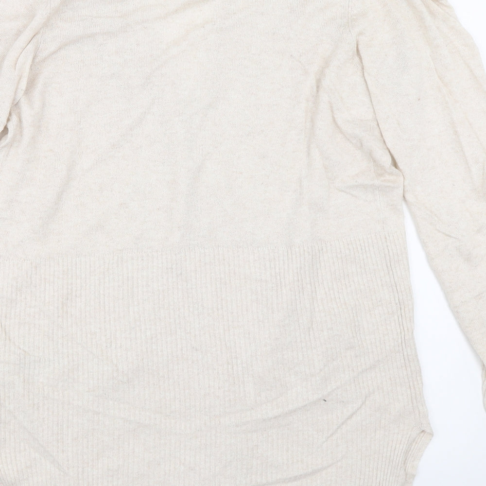 Marks and Spencer Womens Beige   Cardigan Jumper Size M