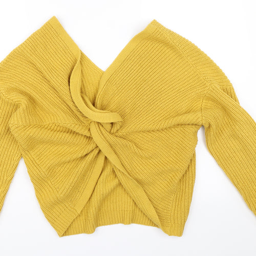 New Look Womens Yellow   Pullover Jumper Size M