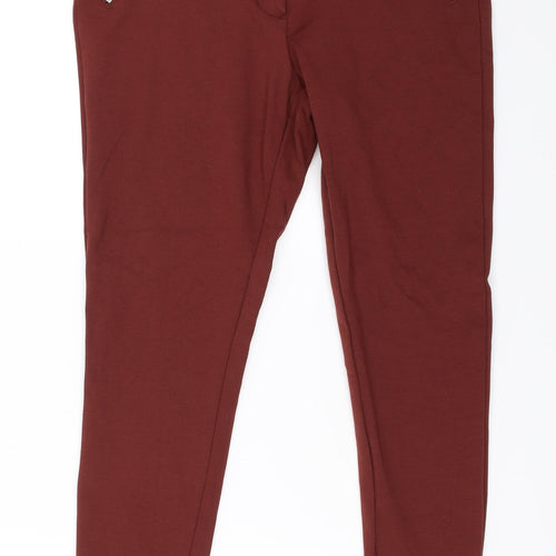 George Womens Red   Capri Trousers Size 10 L26.5 in