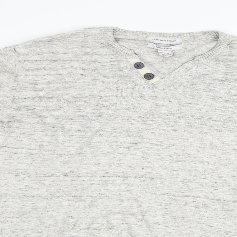 Cedar Wood State  Mens Grey   Pullover Jumper Size L