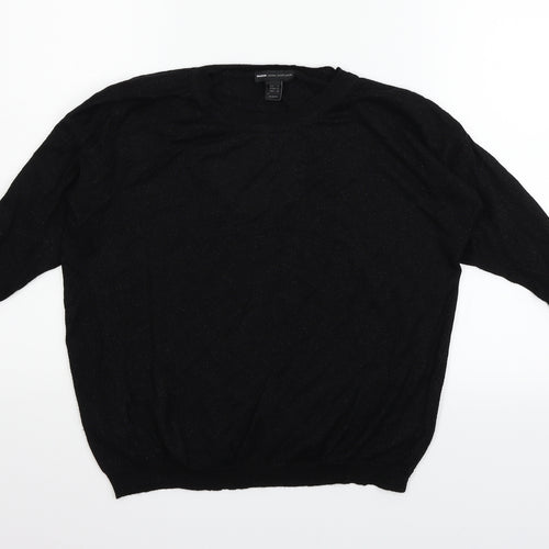 Mango Womens Black   Pullover Jumper Size S