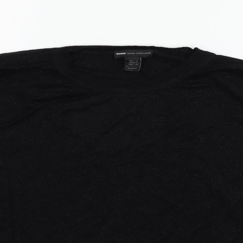 Mango Womens Black   Pullover Jumper Size S