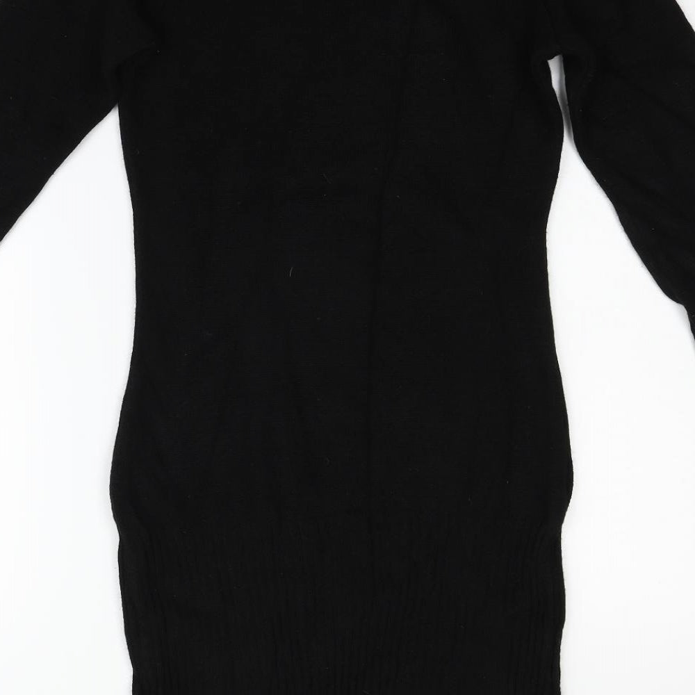 Great Feeling Womens Black   Jumper Dress  Size M