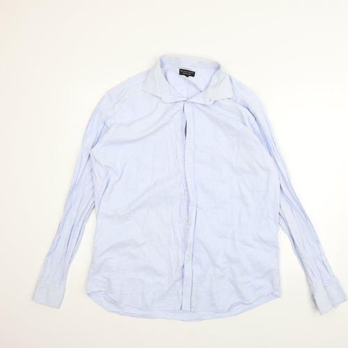 Taylor & Wright Mens Blue    Button-Up Size 17.5