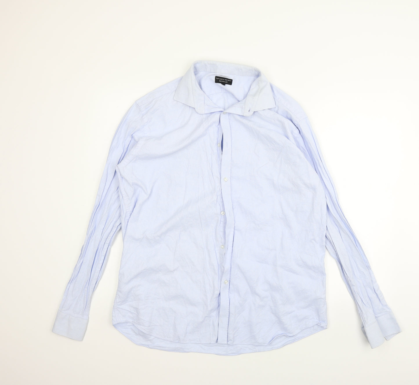 Taylor & Wright Mens Blue    Button-Up Size 17.5