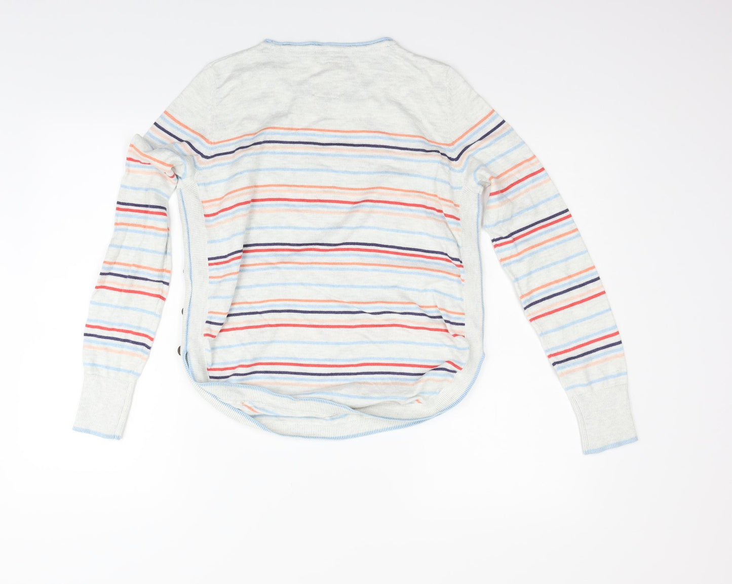 Faithful & True Womens Grey Striped  Pullover Jumper Size 12