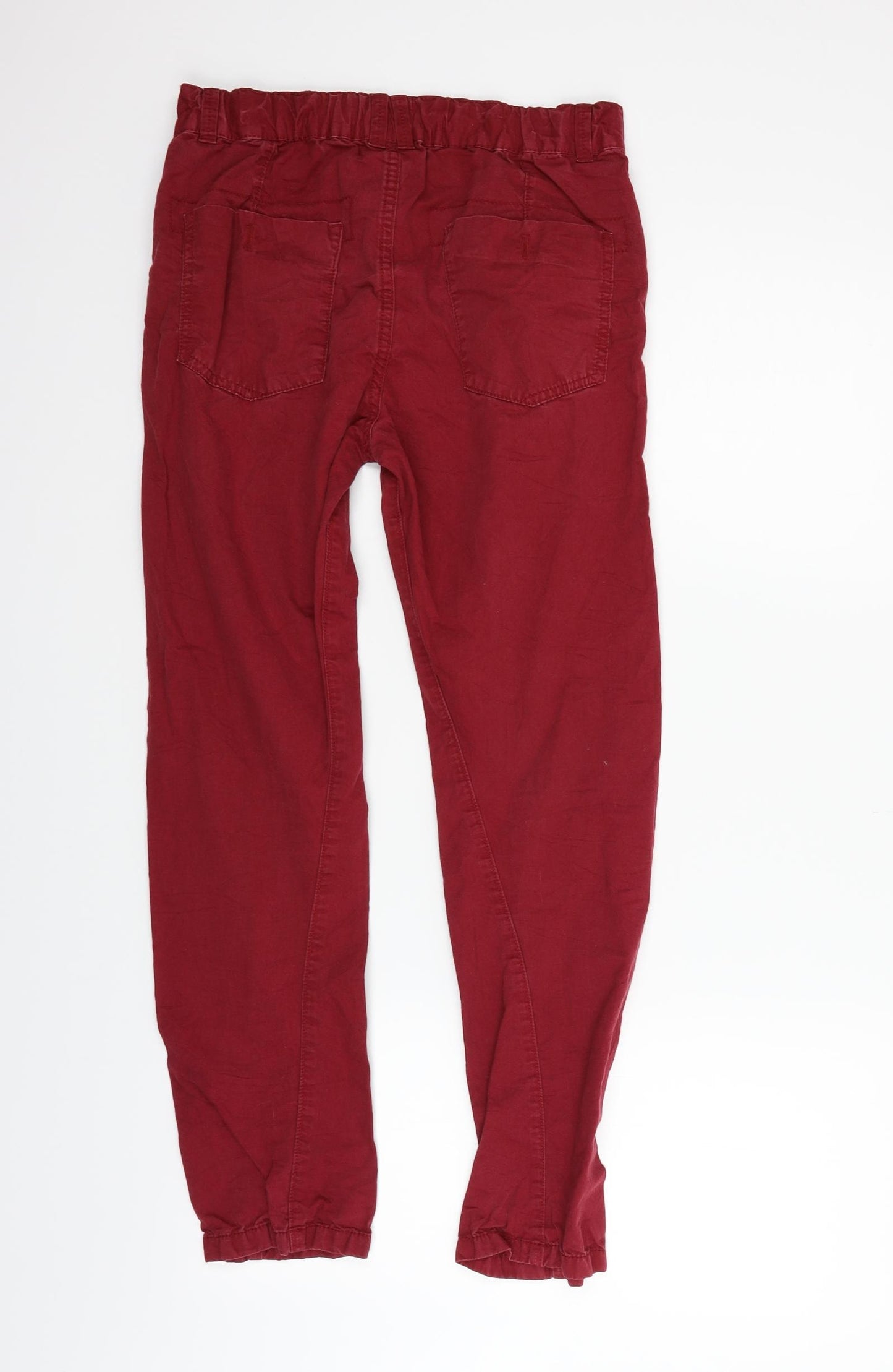 F&F Girls Red   Chino Trousers Size 12-13 Years