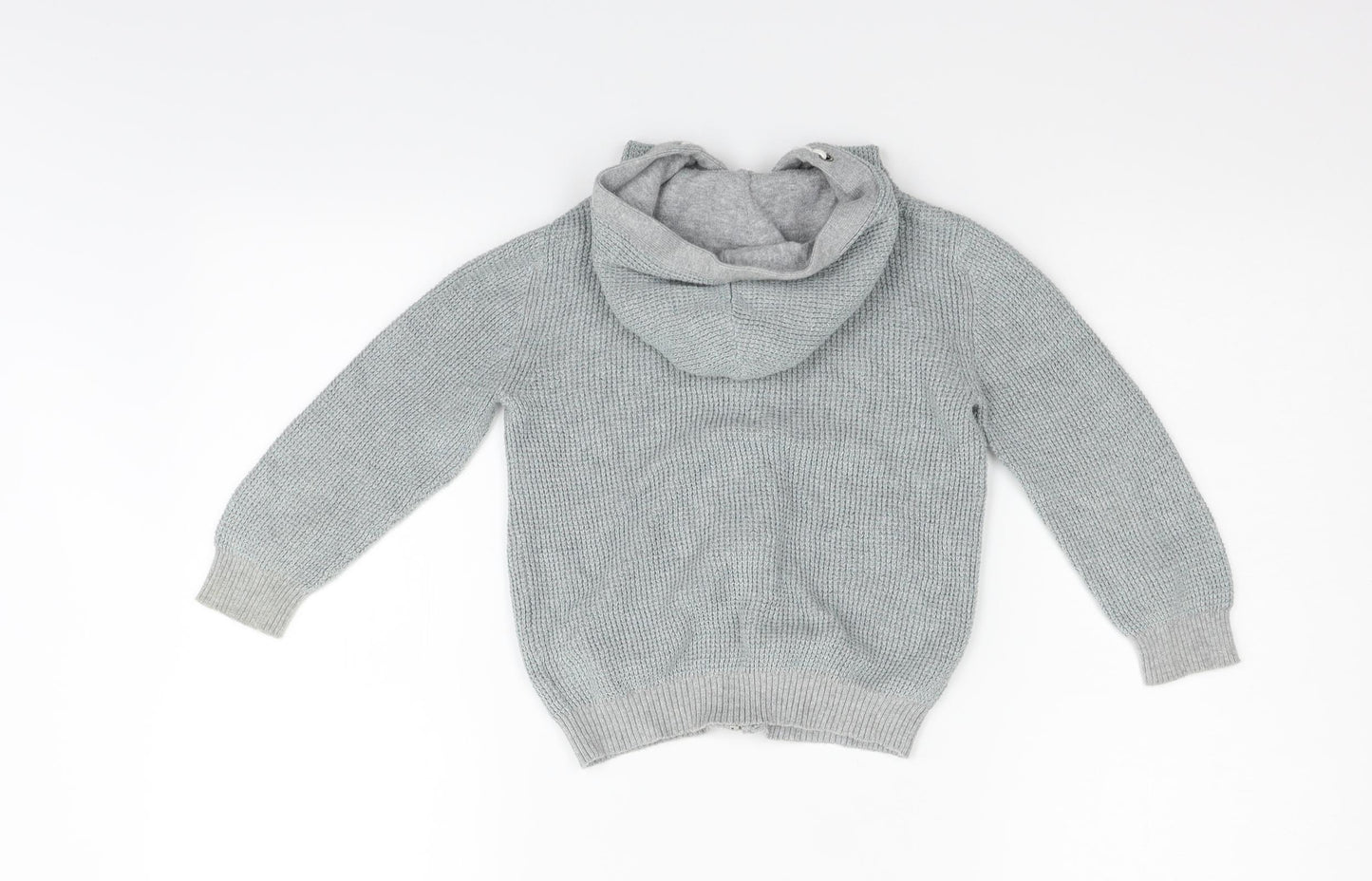 TU Girls Grey   Full Zip Jumper Size 4-5 Years