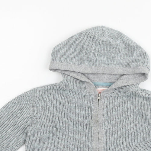 TU Girls Grey   Full Zip Jumper Size 4-5 Years