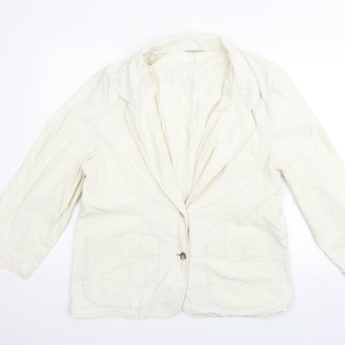 ST MICHAEL Womens Beige   Jacket Blazer Size 16