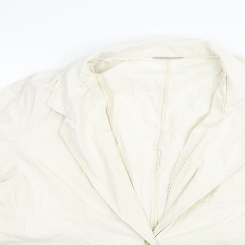 ST MICHAEL Womens Beige   Jacket Blazer Size 16