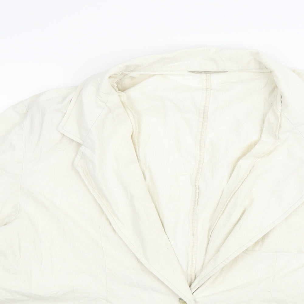 ST MICHAEL Womens Beige   Jacket Blazer Size 16