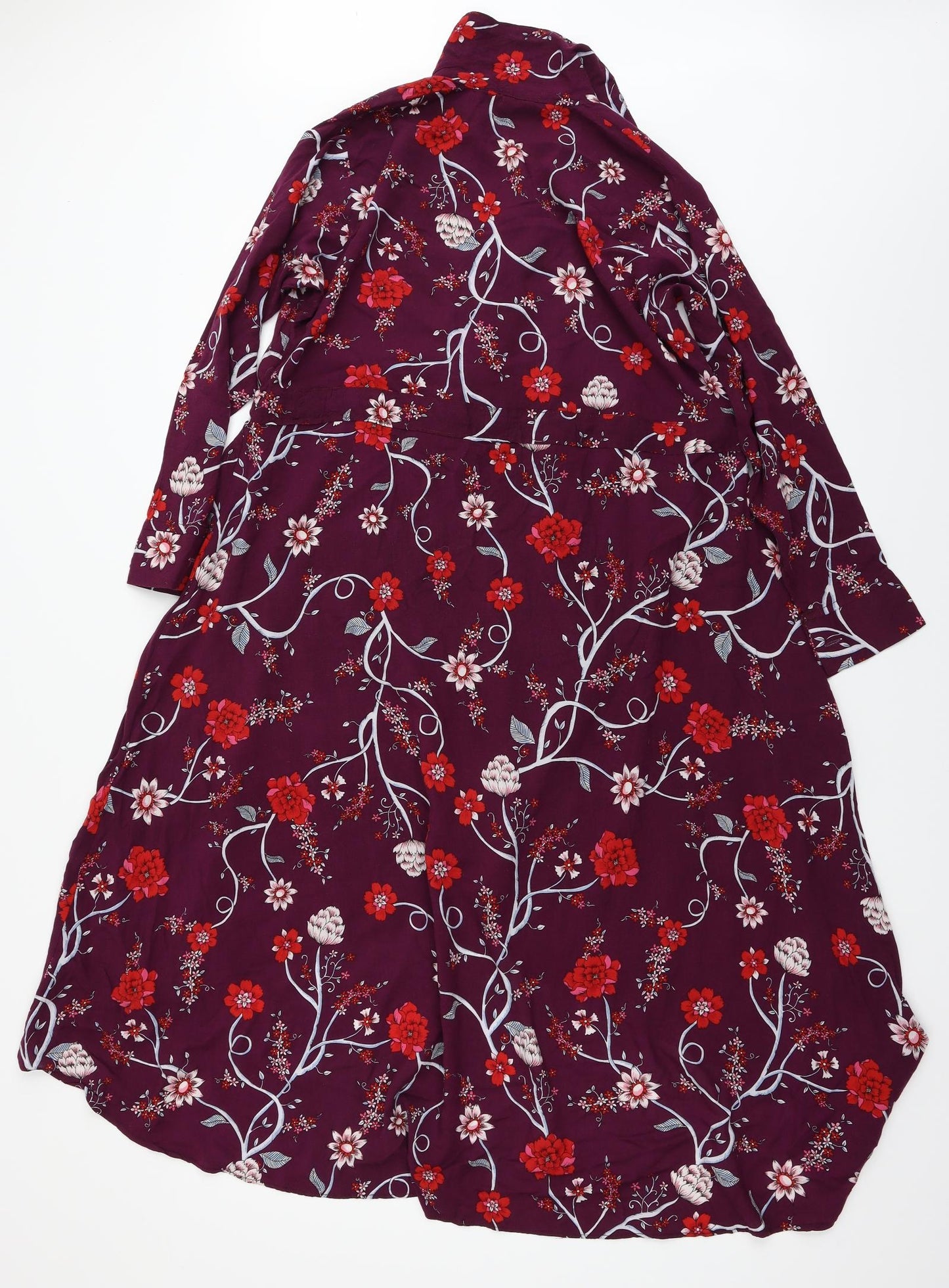 nysa attire Womens Purple Floral  A-Line  Size L
