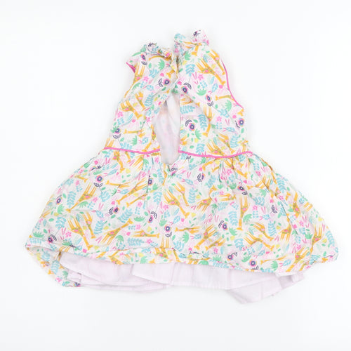 Bapster & Mimi  Girls White Floral  A-Line  Size 2 Years