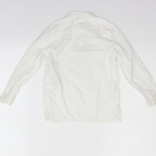 NEXT Girls White   Basic Button-Up Size 5 Years