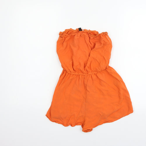 Divided Womens Orange   Jumpsuit One-Piece Size 10