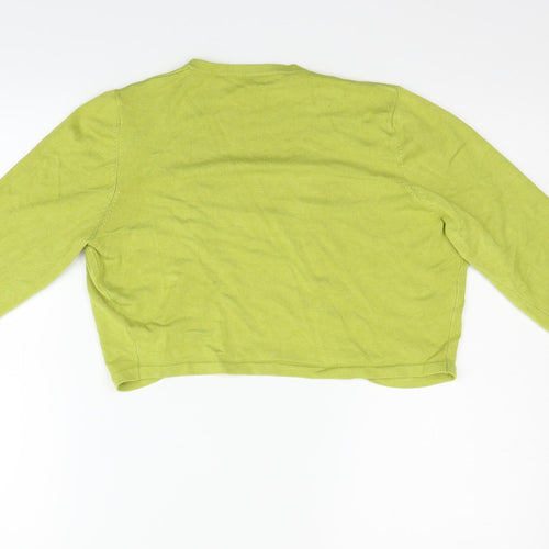 Preworn Girls Green   Cardigan Jumper Size M