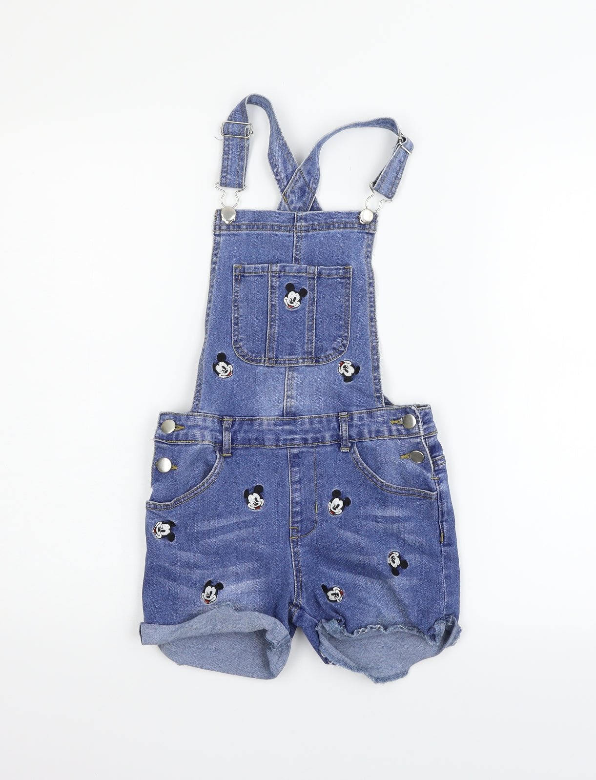 Primark Girls Blue   Dungaree One-Piece Size 9-10 Years  - mini mouse