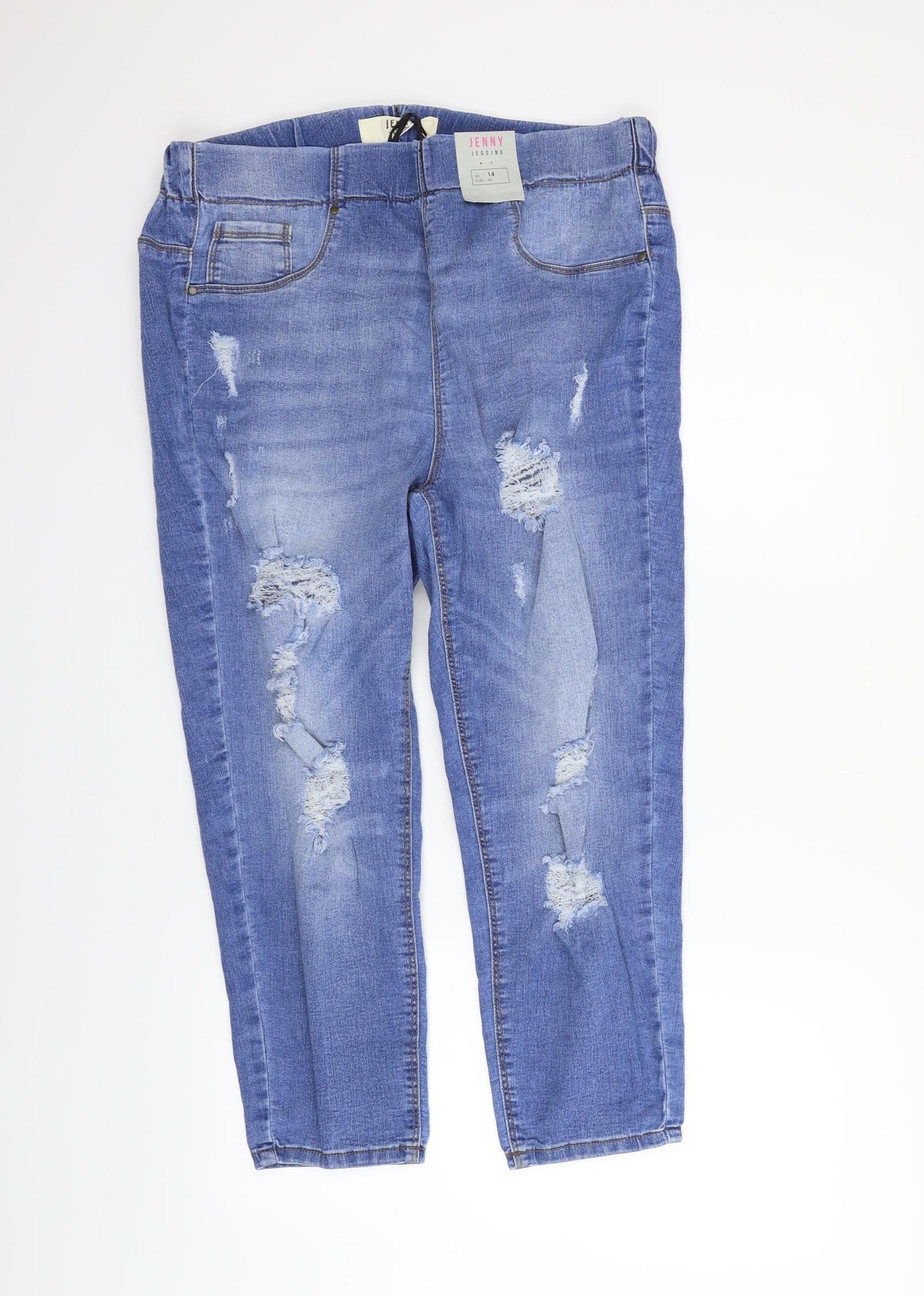 heart yours Womens Blue   Straight Jeans Size 14 L21 in