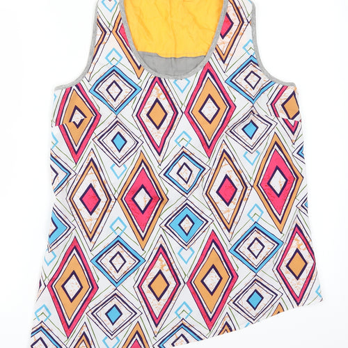 NEXT Womens Grey Geometric  Basic Tank Size 10